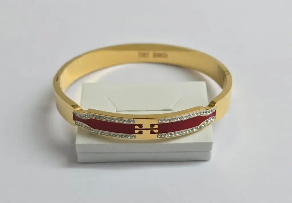 18K Gold Plated Tory Burch-Inspired Bracelet – Anti-Tarnish 🌹✨