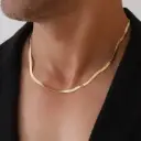 ✨ Men’s Snake Chain  | 18K Gold Plated 💛 | Anti-Tarnish | Bold & Stylish Jewelry for Him 👑