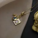 Travel Charm Pendant Necklace – Passport & Camera Variants