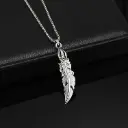 Silver Feather Pendant Chain 🪶✨