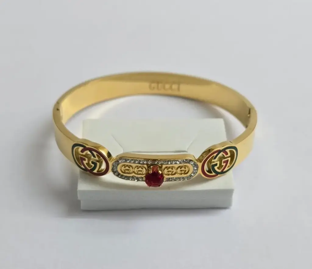 Red Gem Designer-Inspired Bracelet – Anti-Tarnish ❤️✨