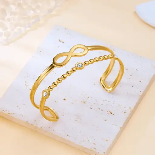 Eternal Shine Infinity Bangle Bracelet