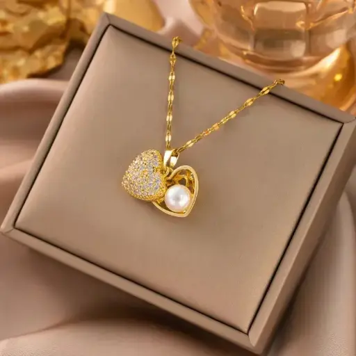 Eternal Love Heart Locket Necklace