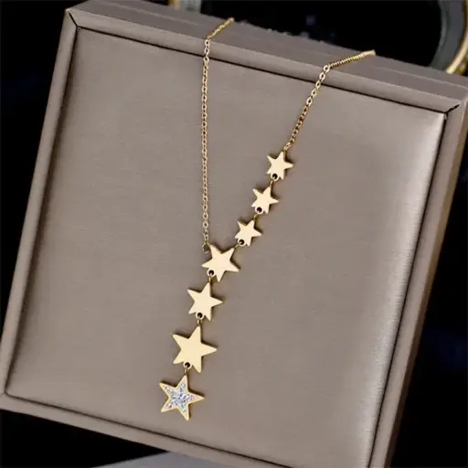 Golden Starry Night Necklace