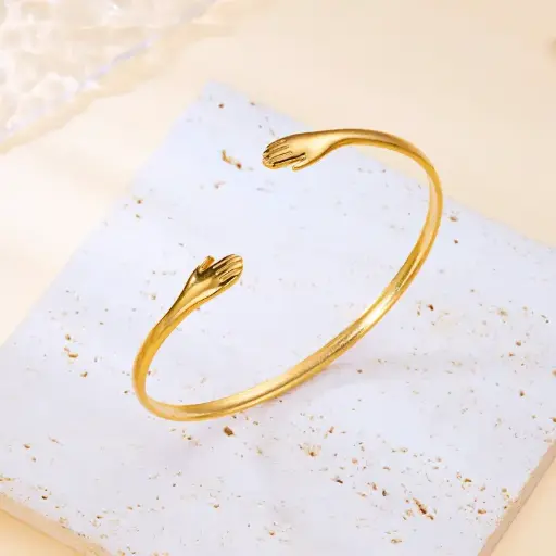 Golden Hug Bangle Bracelet 🤗✨
