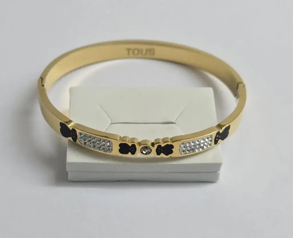 18K Gold Plated TOUS Bear Bracelet – Anti-Tarnish 🐻✨